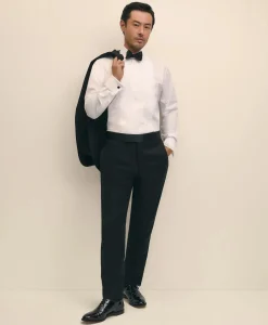 Slim Fit Merino Wool Twill 1818 Tuxedo Pants