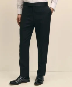 Slim Fit Merino Wool Twill 1818 Tuxedo Pants