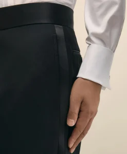 Slim Fit Merino Wool Twill 1818 Tuxedo Pants