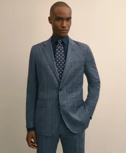 Slim Fit Wool Check 1818 Suit