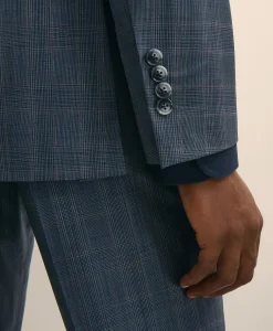 Slim Fit Wool Check 1818 Suit