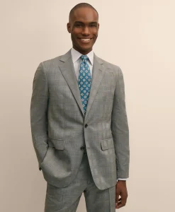 Slim Fit Wool Check 1818 Suit