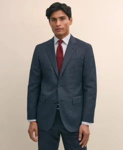 Slim Fit Wool Check 1818 Suit