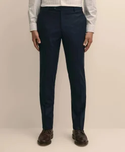Slim Fit Wool Flannel Dress Pants