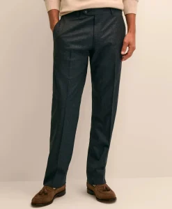 Slim Fit Wool Flannel Dress Pants