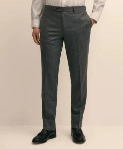 Slim Fit Wool Flannel Dress Pants