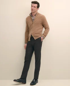 Slim Fit Wool Flannel Dress Pants