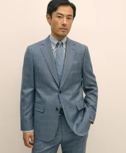 Slim Fit Wool Overcheck 1818 Suit