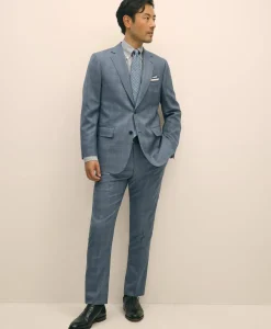 Slim Fit Wool Overcheck 1818 Suit