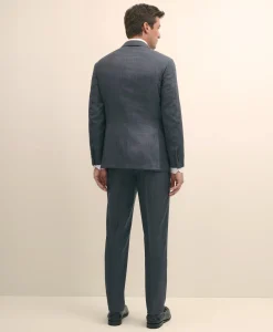 Slim Fit Wool Windowpane 1818 Suit