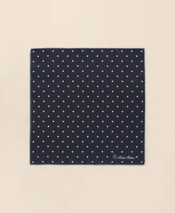 Small Dot Silk Pocket Square