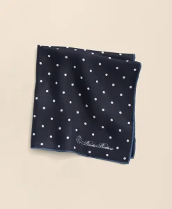 Small Dot Silk Pocket Square