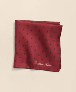 Small Dot Silk Pocket Square