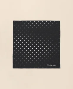Small Dot Silk Pocket Square