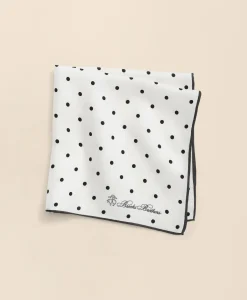 Small Dot Silk Pocket Square