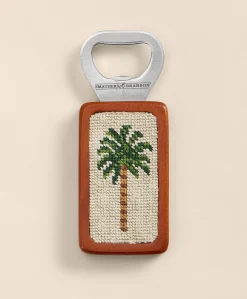 Smathers & Branson Needlepoint Desert Palm Bottle Opener