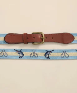 Smathers & Branson Needlepoint Marlin Belt