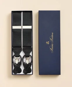 Solid Pique Suspenders