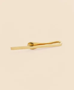 Sterling Silver Gold-Plated Tie Clip
