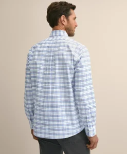 Stretch Cotton Non-Iron Oxford Polo Button Down Sport Shirt