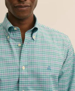Stretch Cotton Non-Iron Oxford Polo Button Down Sport Shirt
