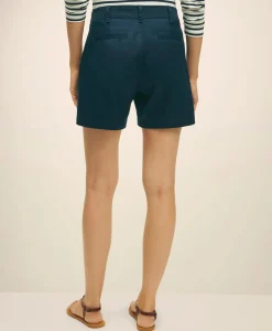 Stretch Cotton Twill Shorts