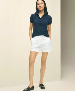 Stretch Cotton Twill Shorts