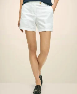 Stretch Cotton Twill Shorts