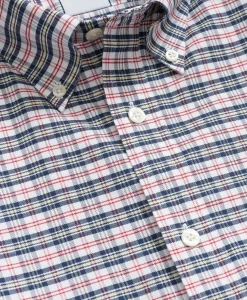 Stretch Non-Iron Oxford Button-Down Collar, Vintage Check Shirt