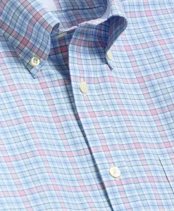Stretch Non-Iron Poplin Polo Button-Down, Sport Shirt