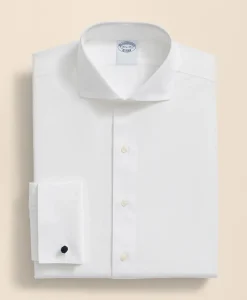 Stretch Supima® Cotton Broadcloth Londoner Collar, Dress Shirt