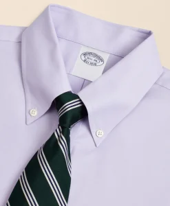 Stretch Supima® Cotton Non-Iron Pinpoint Oxford Button-Down Collar Dress Shirt