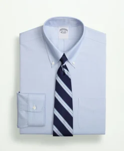 Stretch Supima® Cotton Non-Iron Pinpoint Oxford Button-Down Collar Dress Shirt