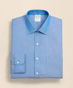 Stretch Supima® Cotton Non-Iron Pinpoint Oxford Ainsley Collar Dress Shirt
