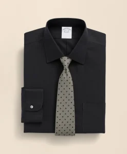 Stretch Supima® Cotton Non-Iron Pinpoint Oxford Ainsley Collar Dress Shirt