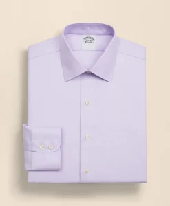 Stretch Supima® Cotton Non-Iron Twill Ainsley Collar Dress Shirt