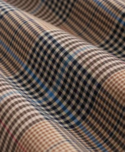 Stretch Supima® Cotton Non-Iron Twill Polo Button Down, Glen Plaid Sport Shirt