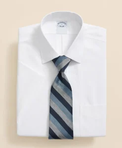 Stretch Supima® Cotton Non-Iron Ainsley Collar, Short-Sleeve Dress Shirt