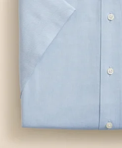 Stretch Supima® Cotton Non-Iron Ainsley Collar, Short-Sleeve Dress Shirt