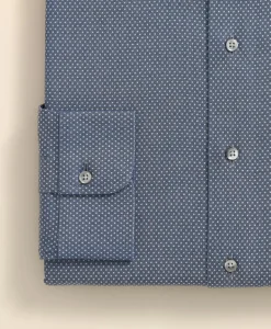 Stretch Supima® Cotton Non-Iron Dobby Ainsley Collar Dress Shirt