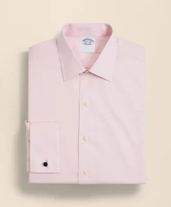 Stretch Supima® Cotton Non-Iron Pinpoint Oxford Ainsley Collar Dress Shirt