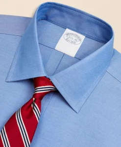 Stretch Supima® Cotton Non-Iron Pinpoint Oxford Ainsley Collar Dress Shirt