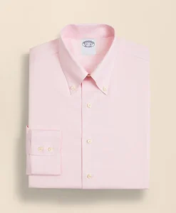 Stretch Supima® Cotton Non-Iron Twill Button-Down Collar Dress Shirt