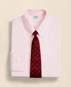 Stretch Supima® Cotton Non-Iron Twill Button-Down Collar Dress Shirt