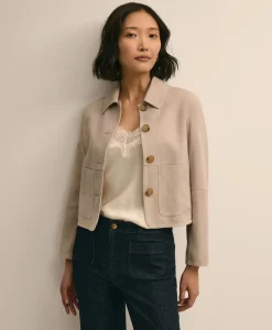 Suede Cropped Jacket
