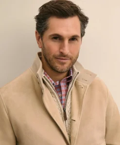 Suede Safari Bomber Jacket