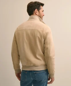 Suede Safari Bomber Jacket