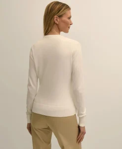 Supima® Cotton Floral Embroidered Cardigan