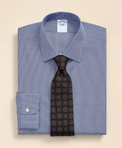 Supima® Cotton Non-Iron Dobby Ainsley Collar Dress Shirt