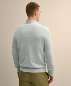 Supima® Cotton Pique Crewneck Sweater